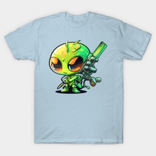 Alien with gun T-Shirt